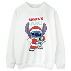 Disney - Sweat SANTA'S HERE - Femme (Blanc)