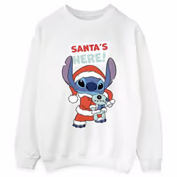 Disney - Sweat SANTA'S HERE - Femme (Blanc)