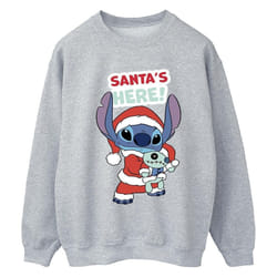 Disney - Sweat SANTA'S HERE - Femme (Gris chiné)