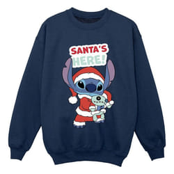Disney - Sweat SANTA'S HERE - Garçon (Bleu marine)