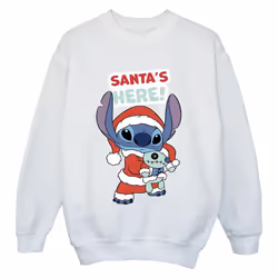 Disney - Sweat SANTA'S HERE - Garçon (Blanc)