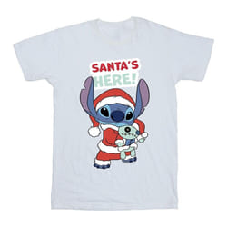 Disney - T-shirt SANTA'S HERE - Fille (Blanc)
