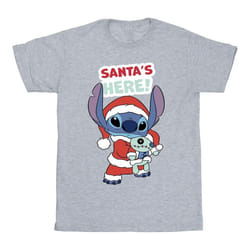 Disney - T-shirt SANTA'S HERE - Fille (Gris chiné)