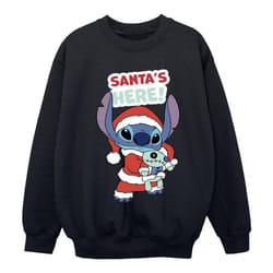 Disney - Sweat SANTA'S HERE - Fille (Noir)