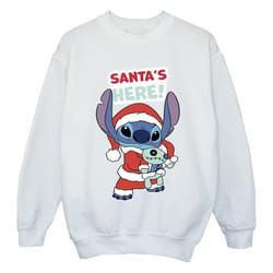 Disney - Sweat SANTA'S HERE - Fille (Blanc)