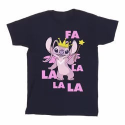 Disney - T-shirt ANGEL FA LA LA - Homme (Bleu marine)