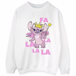Disney - Sweat ANGEL FA LA LA - Homme (Blanc)