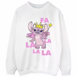 Disney - Sweat ANGEL FA LA LA - Homme (Blanc)