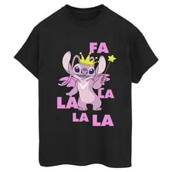 Disney - T-shirt ANGEL FA LA LA - Femme (Noir)
