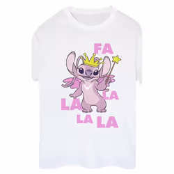 Disney - T-shirt ANGEL FA LA LA - Femme (Blanc)