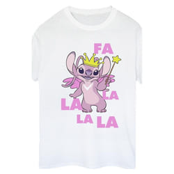 Disney - T-shirt ANGEL FA LA LA - Femme (Blanc)