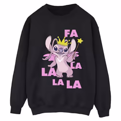 Disney - Sweat ANGEL FA LA LA - Femme (Noir)