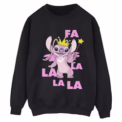 Disney - Sweat ANGEL FA LA LA - Femme (Noir)