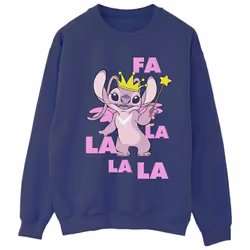 Disney - Sweat ANGEL FA LA LA - Femme (Bleu marine)
