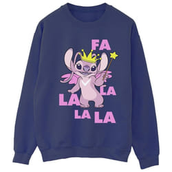 Disney - Sweat ANGEL FA LA LA - Femme (Bleu marine)