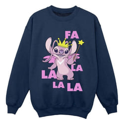 Disney - Sweat ANGEL FA LA LA - Garçon (Bleu marine)