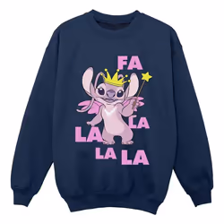 Disney - Sweat ANGEL FA LA LA - Garçon (Bleu marine)