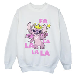 Disney - Sweat ANGEL FA LA LA - Garçon (Blanc)