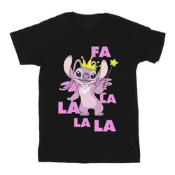 Disney - T-shirt ANGEL FA LA LA - Fille (Noir)