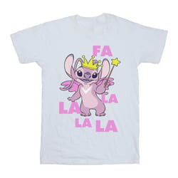 Disney - T-shirt ANGEL FA LA LA - Fille (Blanc)