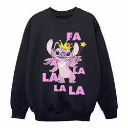 Disney - Sweat ANGEL FA LA LA - Fille (Noir)