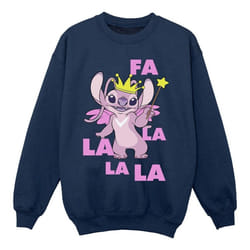 Disney - Sweat ANGEL FA LA LA - Fille (Bleu marine)