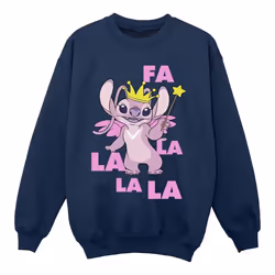 Disney - Sweat ANGEL FA LA LA - Fille (Bleu marine)
