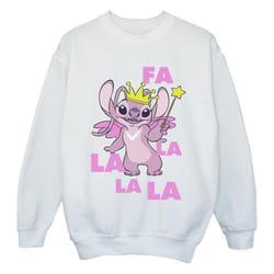 Disney - Sweat ANGEL FA LA LA - Fille (Blanc)