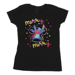 Disney - T-shirt MERRY RAINBOW - Femme (Noir)
