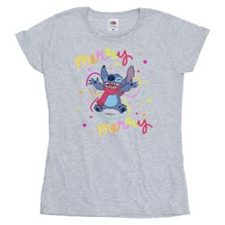 Disney - T-shirt MERRY RAINBOW - Femme (Gris chiné)