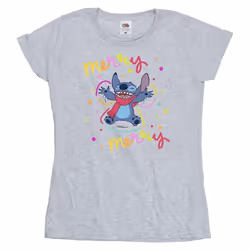 Disney - T-shirt MERRY RAINBOW - Femme (Gris chiné)