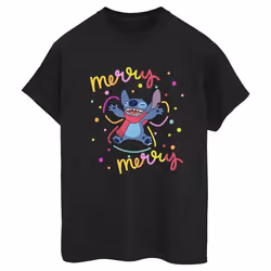 Disney - T-shirt MERRY RAINBOW - Femme (Noir)