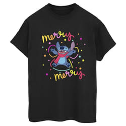 Disney - T-shirt MERRY RAINBOW - Femme (Noir)
