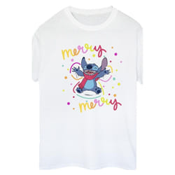 Disney - T-shirt MERRY RAINBOW - Femme (Blanc)