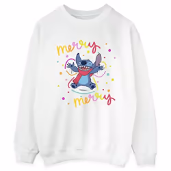 Disney - Sweat MERRY RAINBOW - Femme (Blanc)