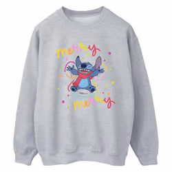 Disney - Sweat MERRY RAINBOW - Femme (Gris chiné)