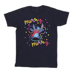 Disney - T-shirt MERRY RAINBOW - Garçon (Bleu marine)