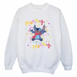 Disney - Sweat MERRY RAINBOW - Garçon (Blanc)