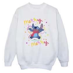 Disney - Sweat MERRY RAINBOW - Garçon (Blanc)