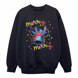 Disney - Sweat MERRY RAINBOW - Fille (Noir)