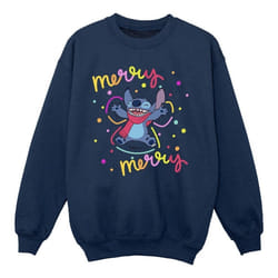 Disney - Sweat MERRY RAINBOW - Fille (Bleu marine)