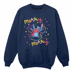 Disney - Sweat MERRY RAINBOW - Fille (Bleu marine)