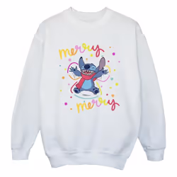 Disney - Sweat MERRY RAINBOW - Fille (Blanc)