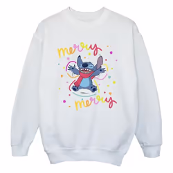 Disney - Sweat MERRY RAINBOW - Fille (Blanc)