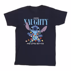 Disney - T-shirt NAUGHTY & NICE - Homme (Bleu marine)