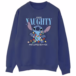 Disney - Sweat NAUGHTY & NICE - Homme (Bleu marine)