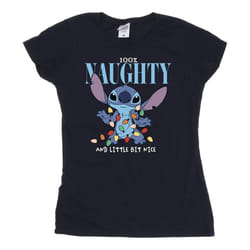 Disney - T-shirt NAUGHTY & NICE - Femme (Bleu marine)