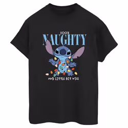 Disney - T-shirt NAUGHTY & NICE - Femme (Noir)