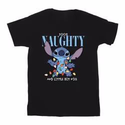 Disney - T-shirt NAUGHTY & NICE - Garçon (Noir)