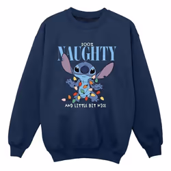 Disney - Sweat NAUGHTY & NICE - Garçon (Bleu marine)